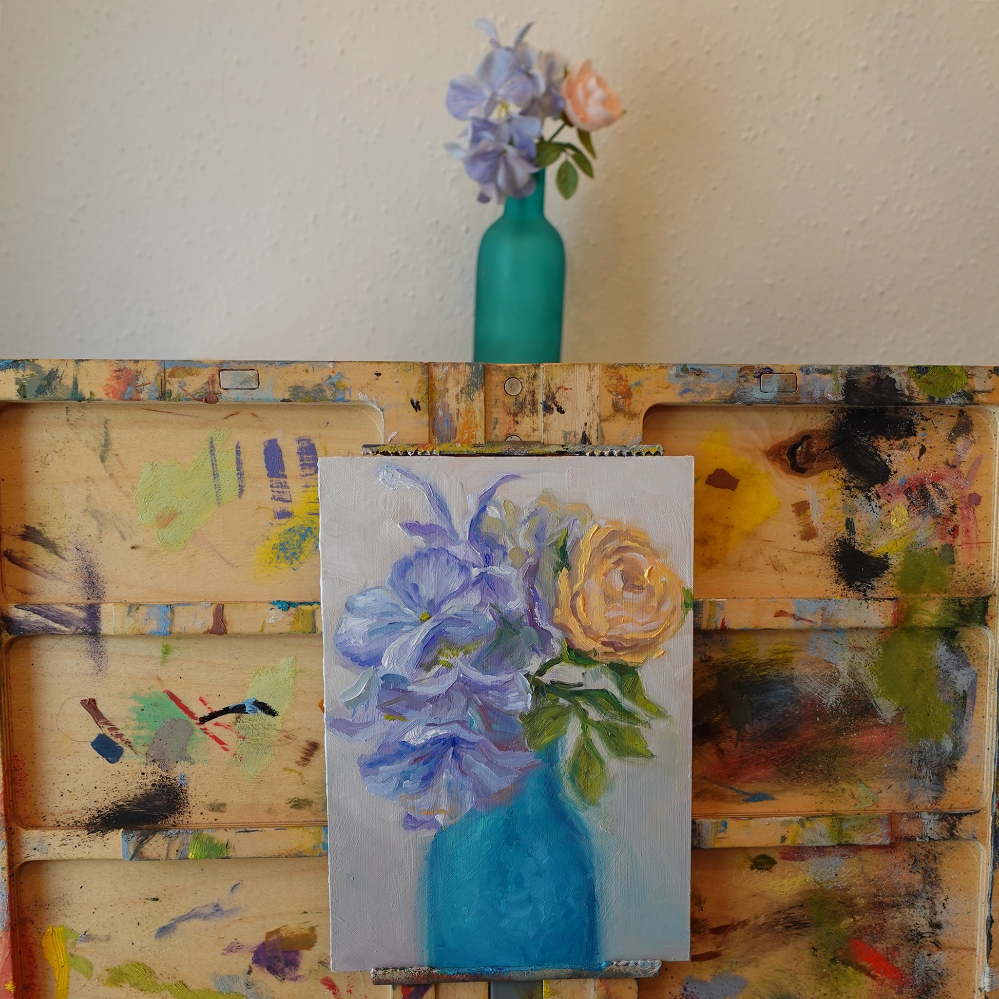 Purple and Orange Arrangement