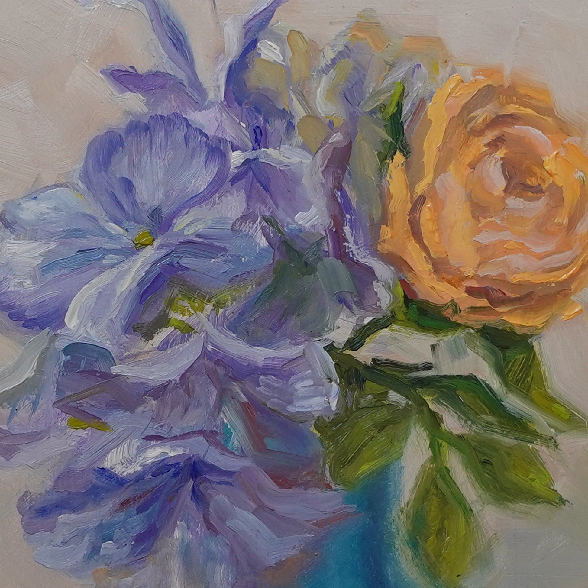 Purple and Orange Arrangement